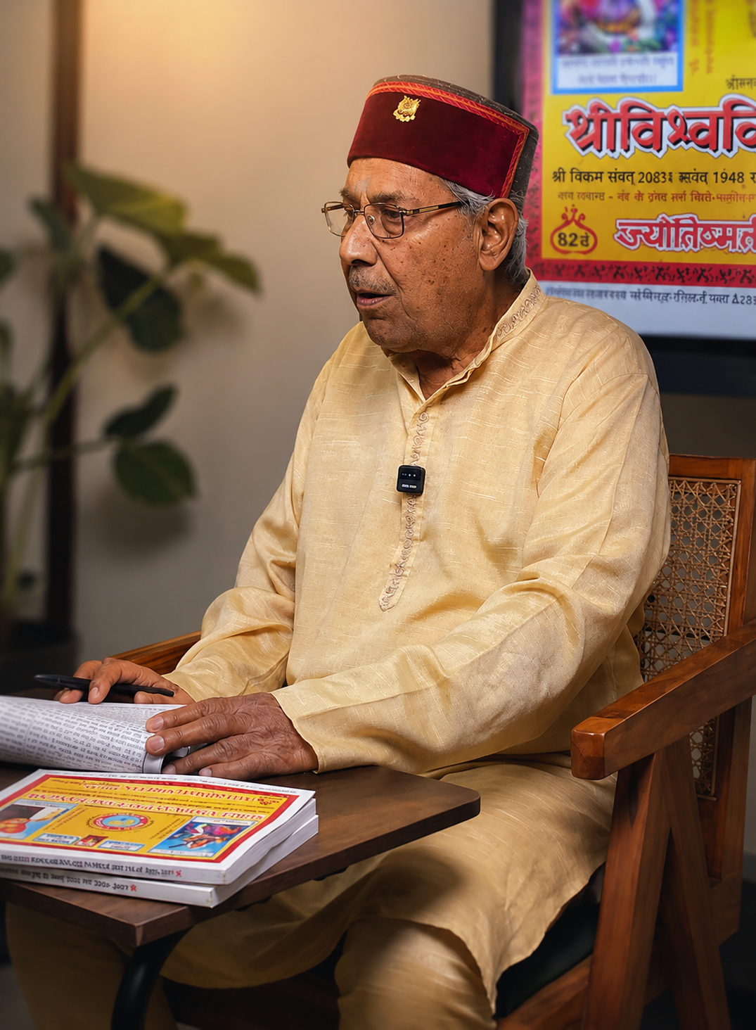 Reading the Shri Vishwavijay Panchang