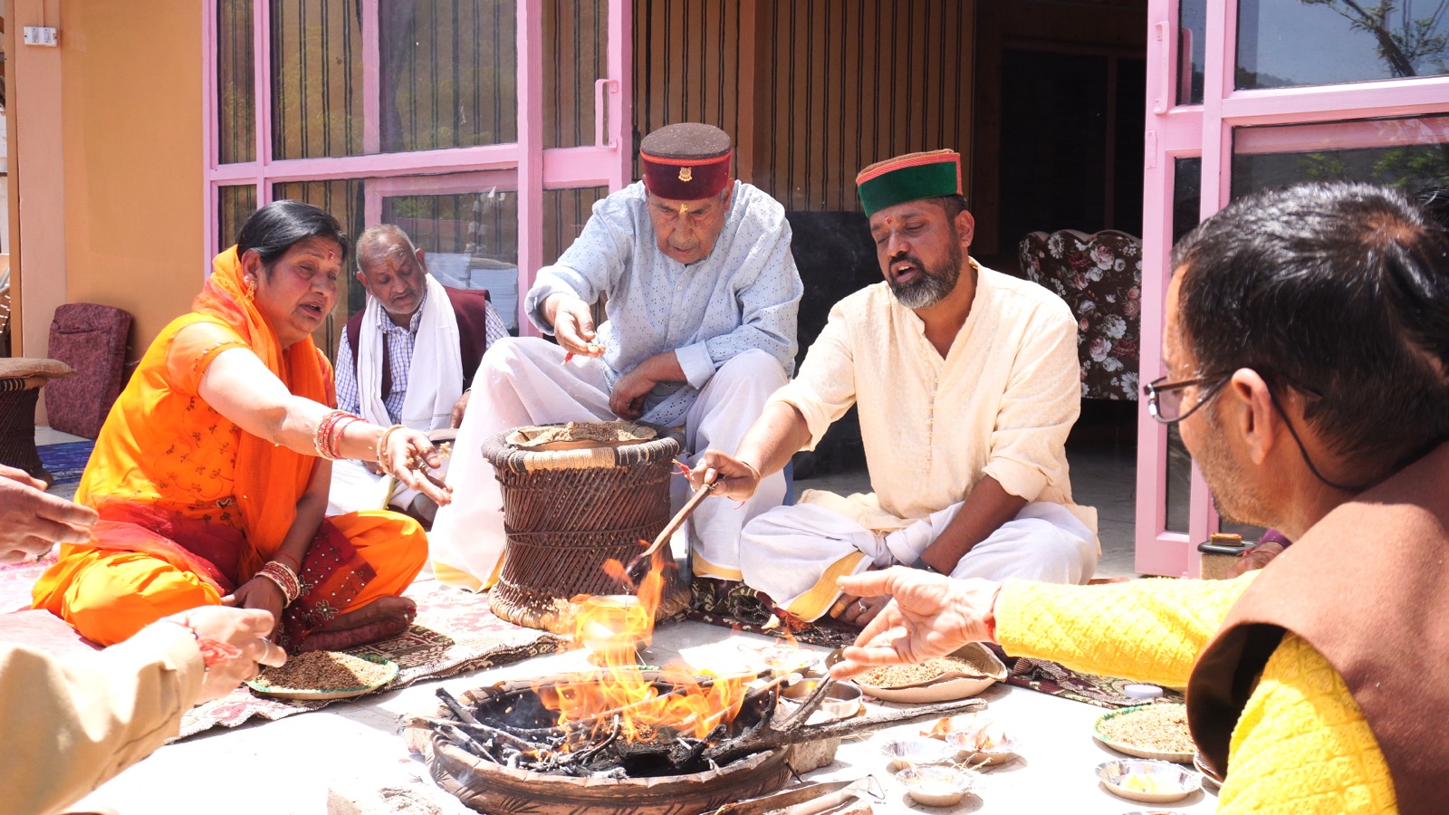 The hawan ceremony